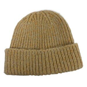 New Nordstrom Topshop Tan Brown Beige Chunky Knit Beanie Hat Winter Toque Warm‎